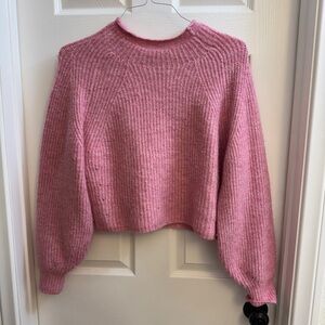 Topshop Soft Pink Crew Neck Sweater